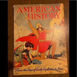 Antique 1938 children’s American History workbook